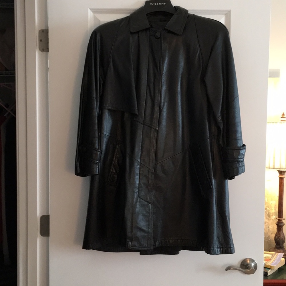 Black Leather Coat